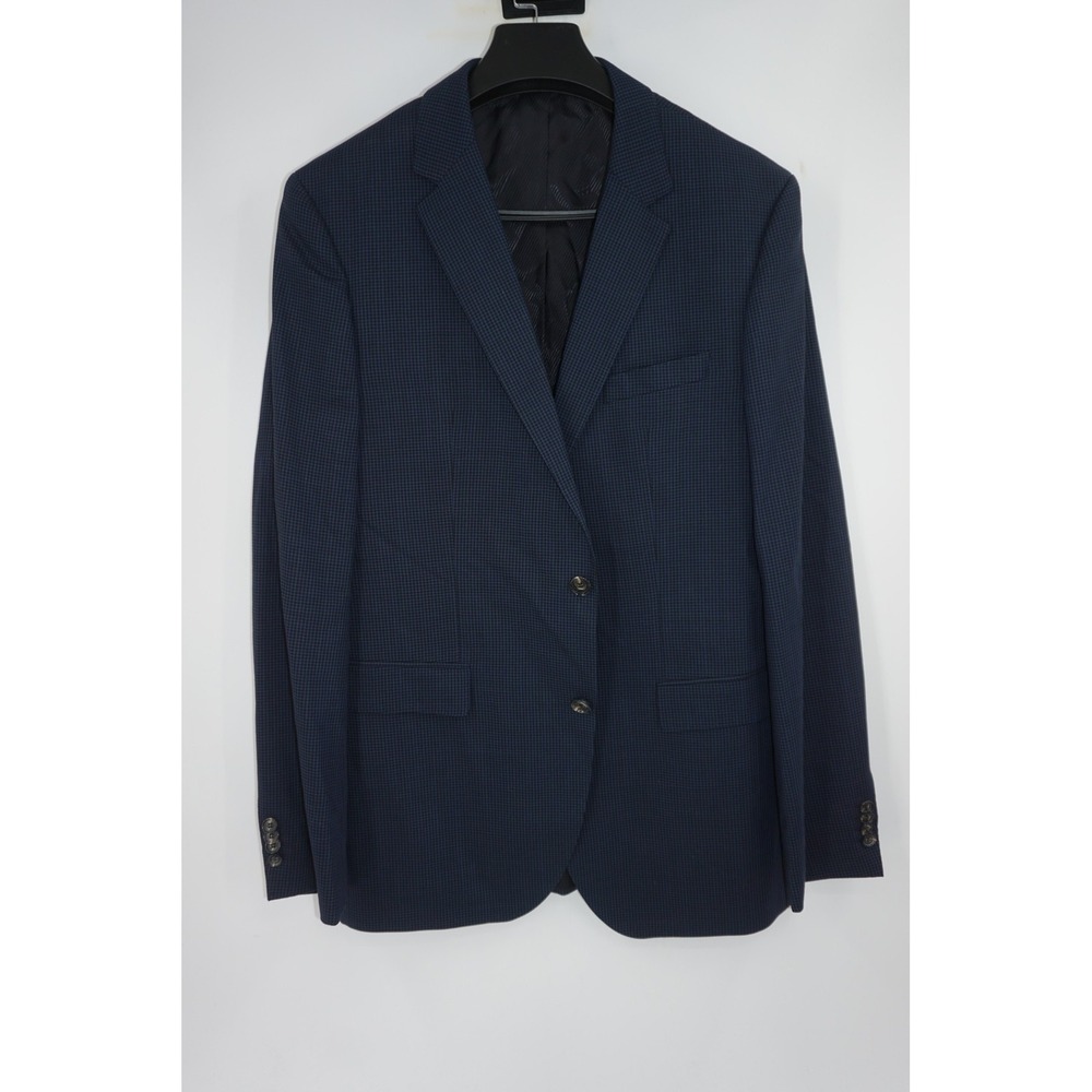 Boss Hugo Boss 2-Button Sport‎ Coat Blazer Blue Check The James3 42L